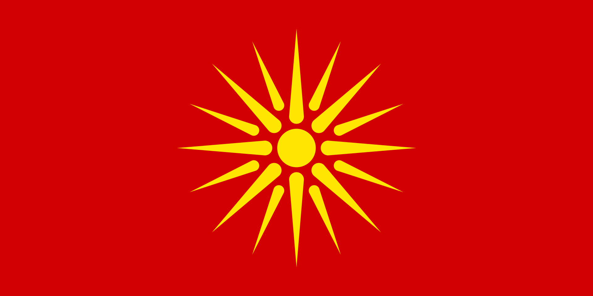 bandera de macedonia del norte Mapas y Banderas