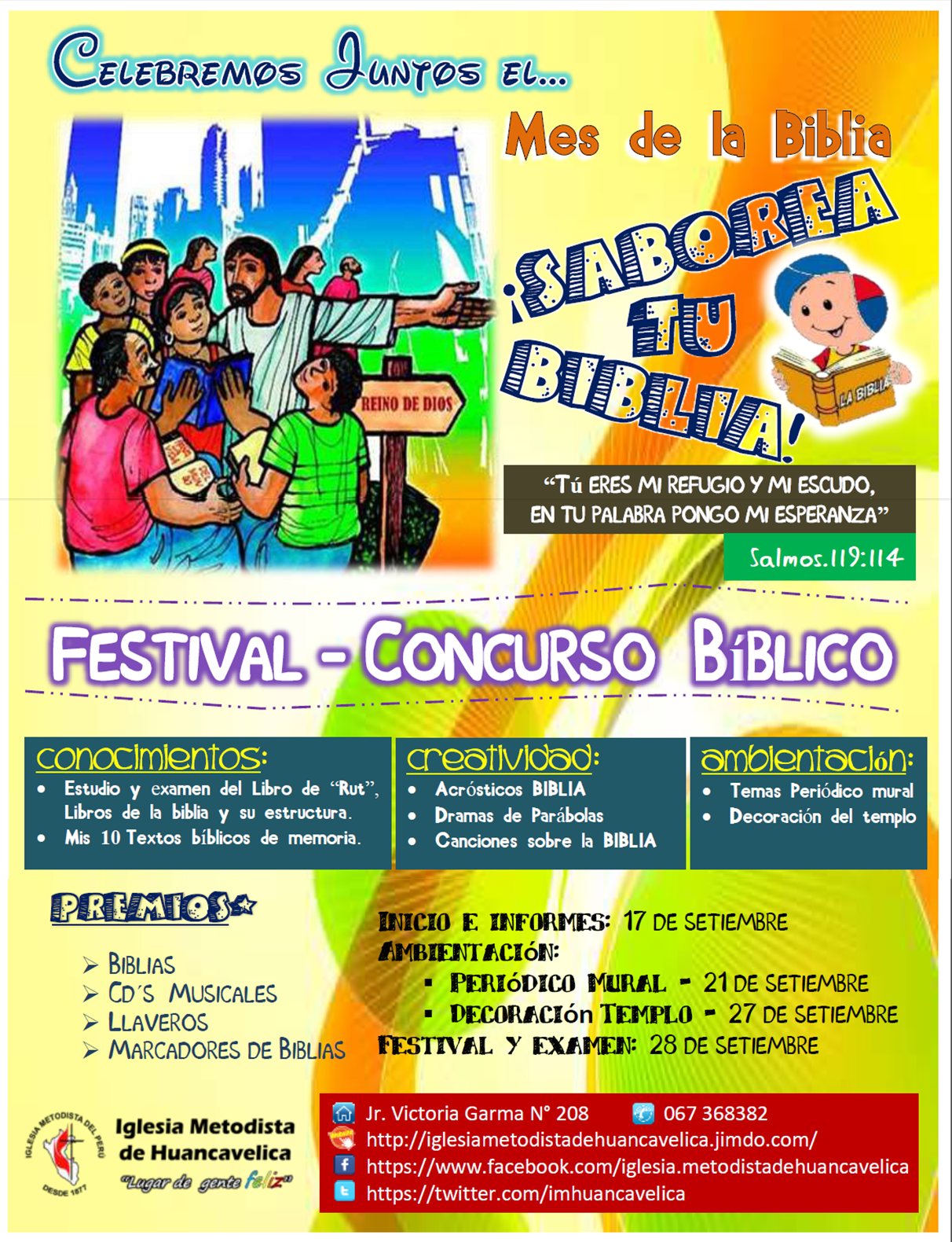 Festival Concurso Saborea Tu Biblia Iglesia Metodista De