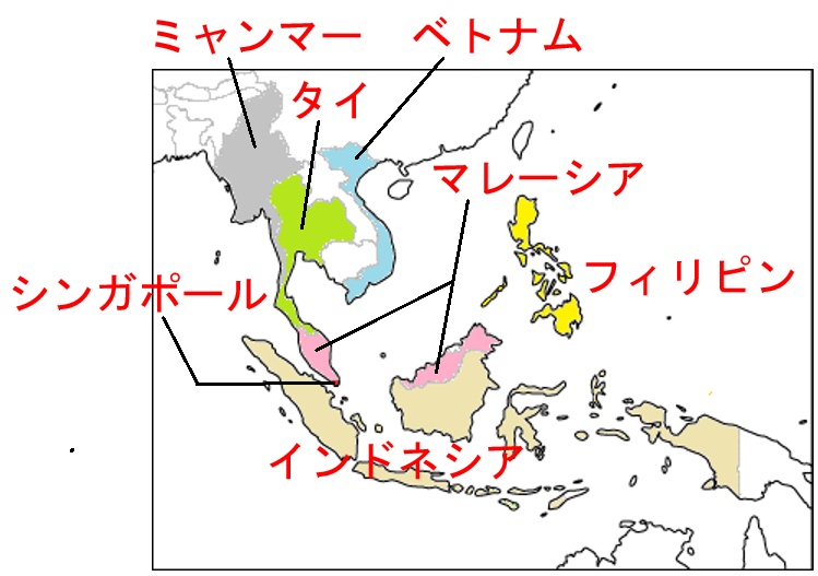 中学地理：アジア州の地図と特徴（しっかり） 教科の学習