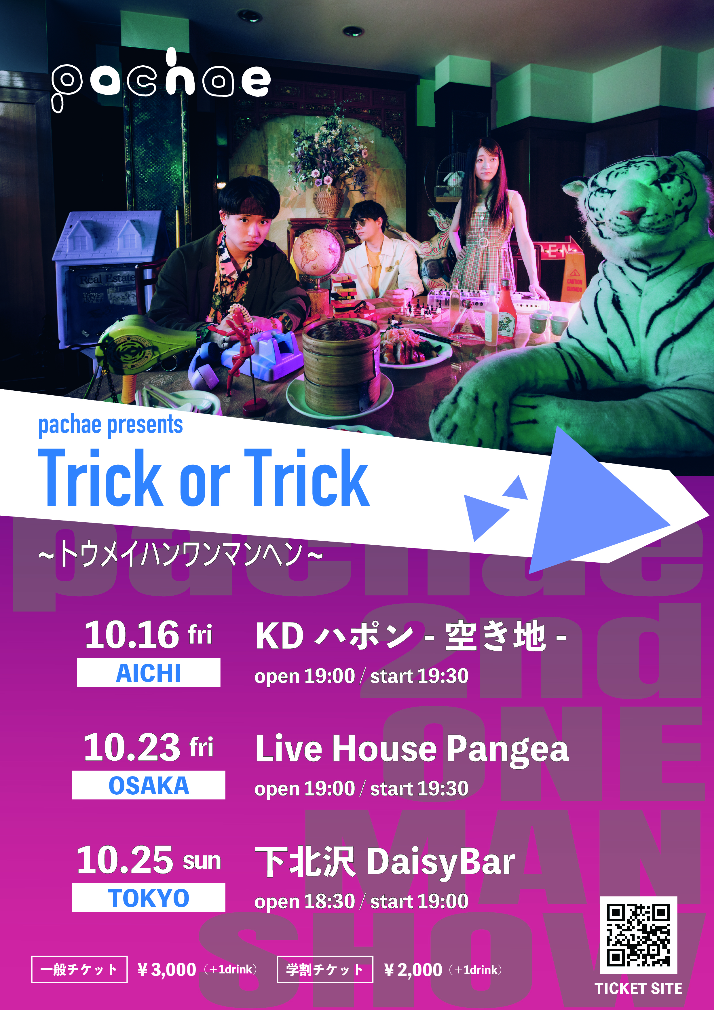 pachae presents 「Trick or Trick」 〜トウメイハンワンマンヘン〜
