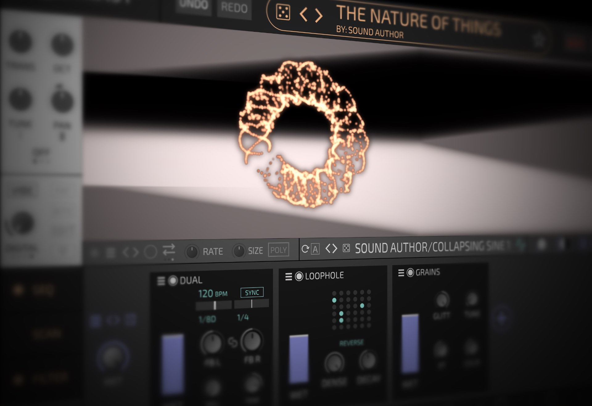 A screenshot of the User interface.