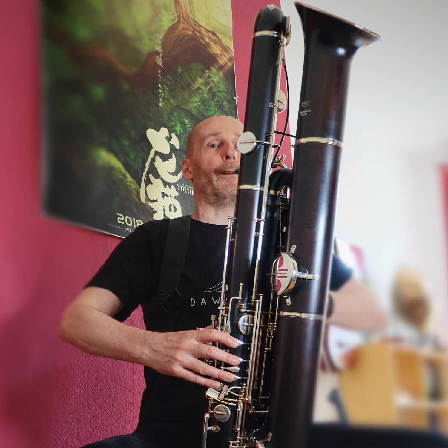 Peter playing Contra-Bassoon