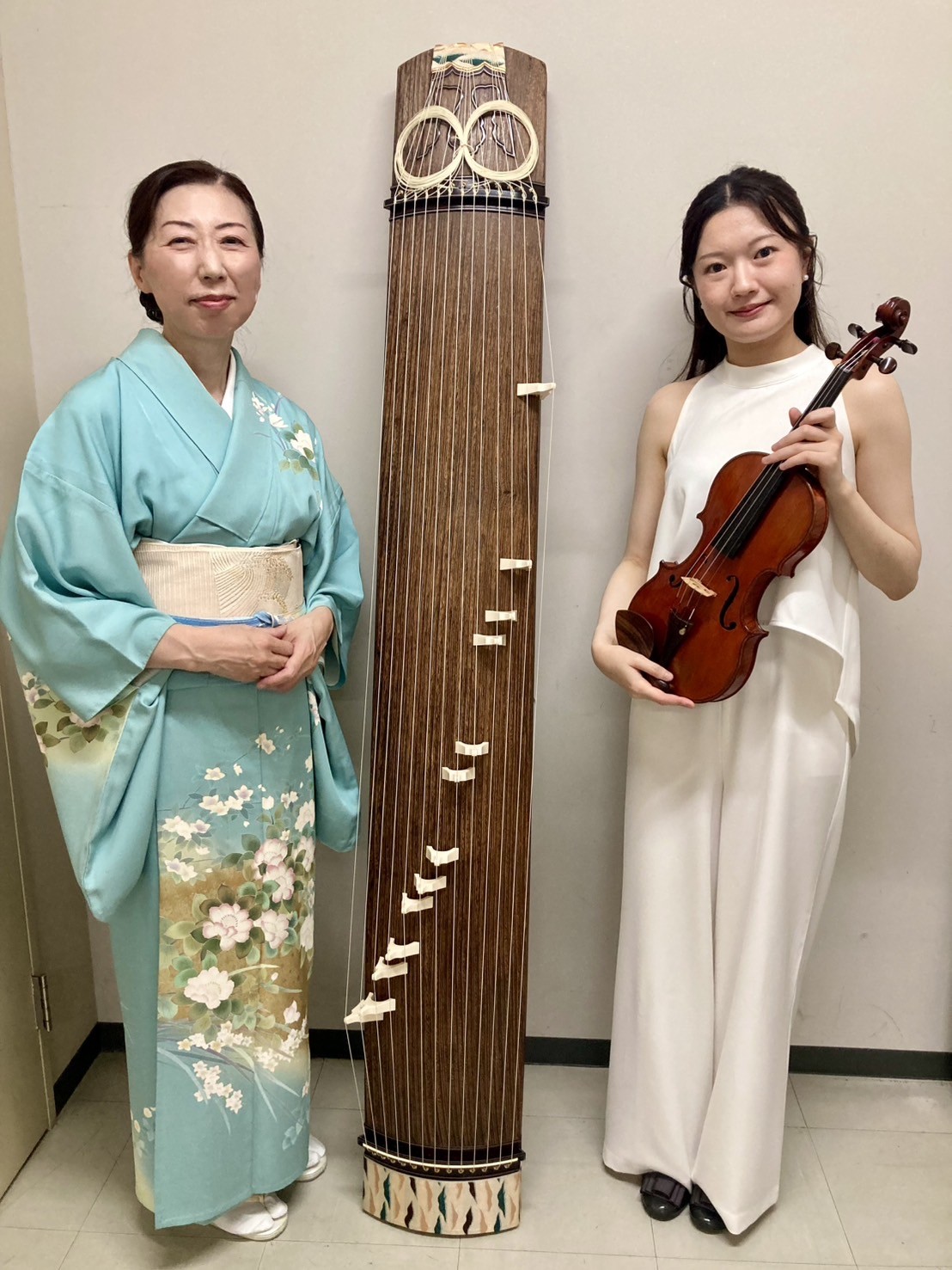 共演のヴァイオリン村松京さんと