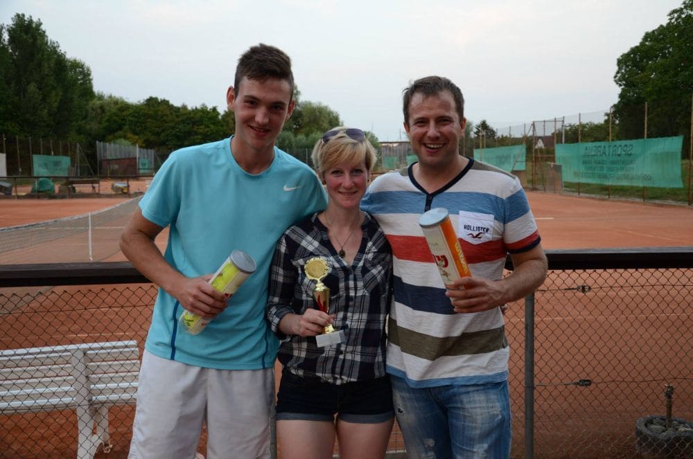 Die drei Stockstädter Turniersieger - Jannik Siegler, Jana Klar und Marco Metzger