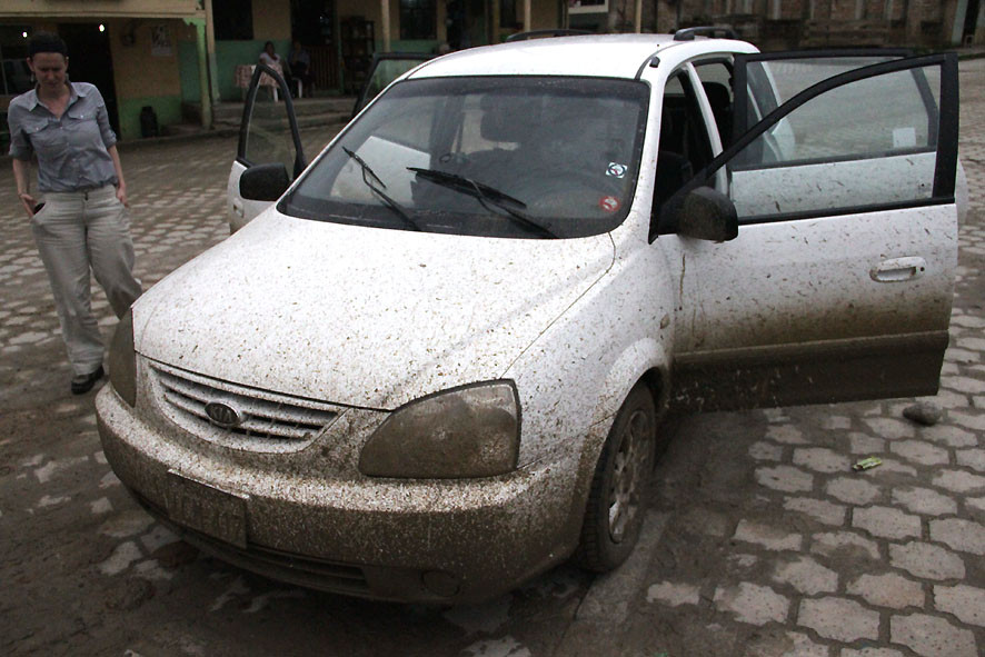 Auto, nicht geeignet für Ecuador-Kaffee-Reisen