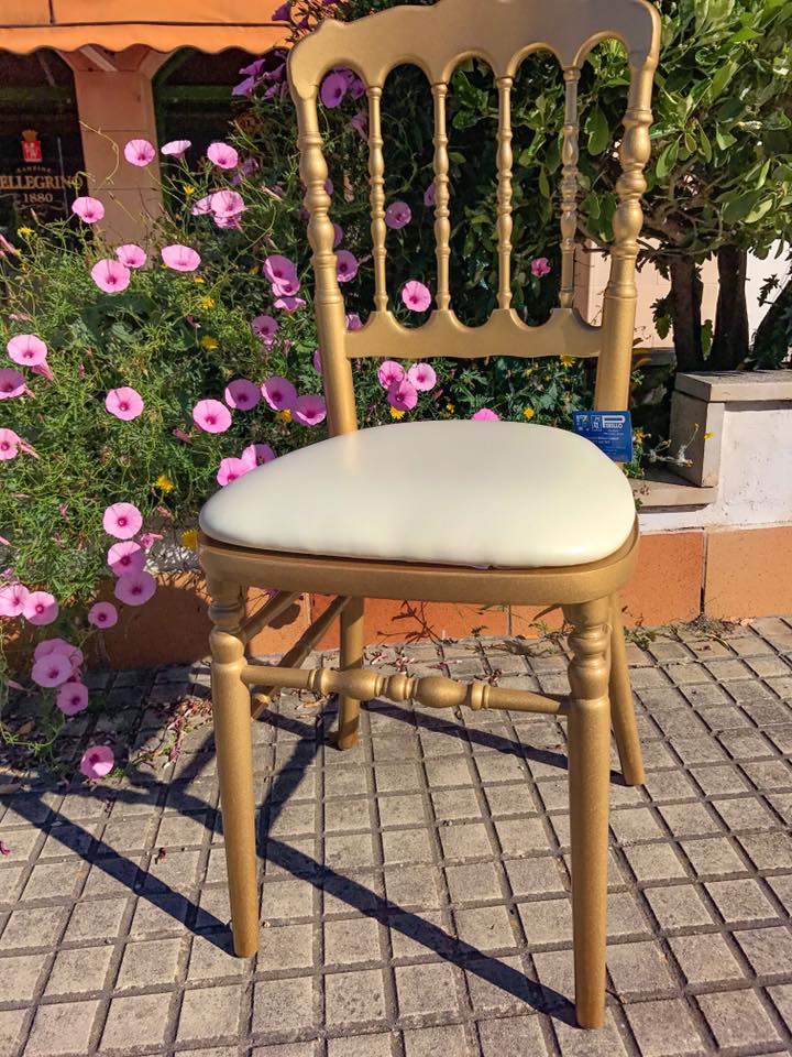 SILLA NAPOLEÓN DORADA