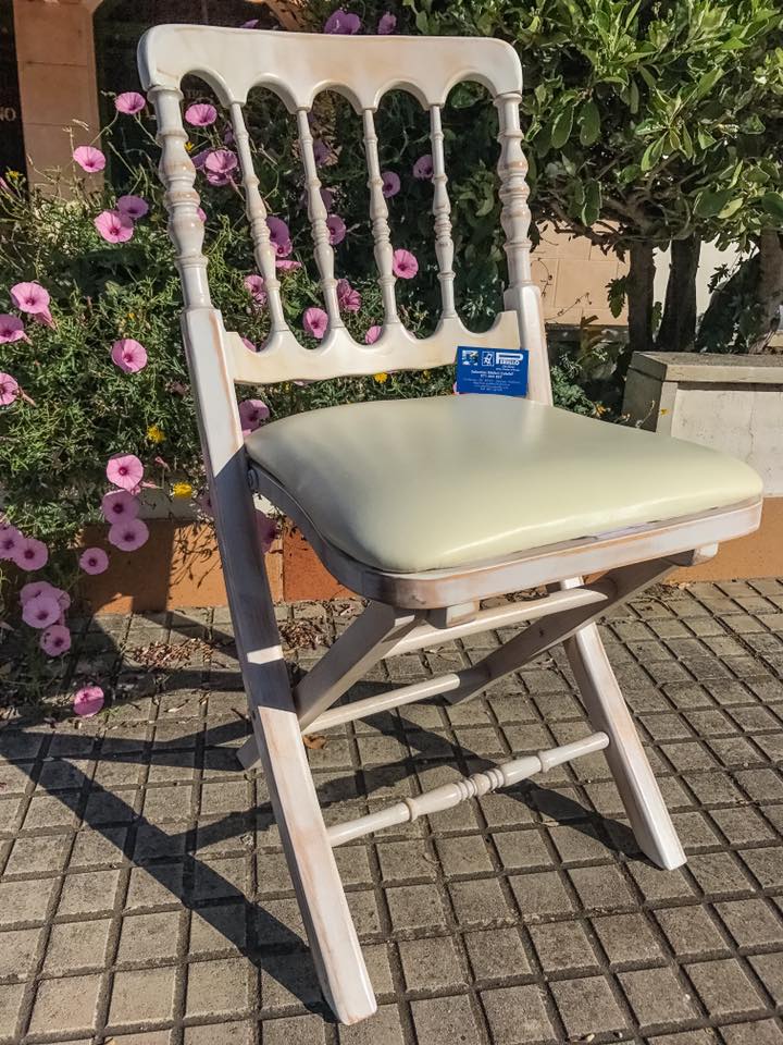 SILLA NAPOLEÓN DECAPADA PLEGABLE