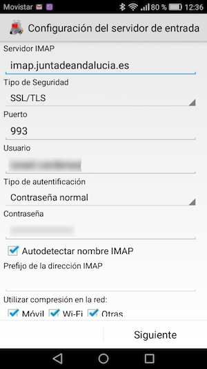 webmail, correo corporativo, junta de andalucía, empleo publico, herramientas, productividad, sindicatos, sgdt, mensajeria, android, cliente