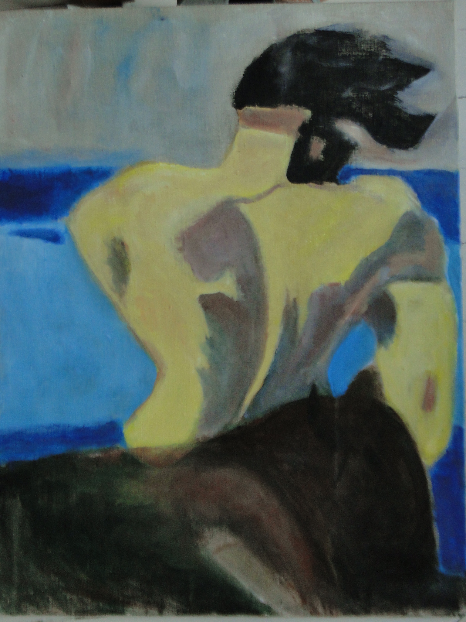 Le Taureau de Crète, acrylique sur toile, 65 x 50 cm