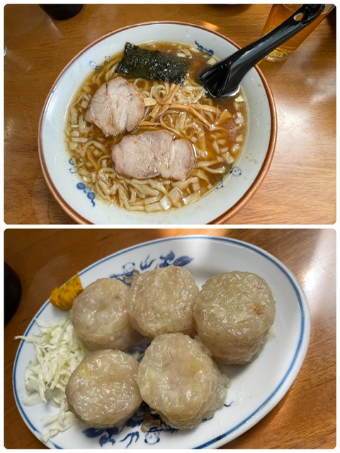 精養軒の佐野ラーメンとカタクリ焼売