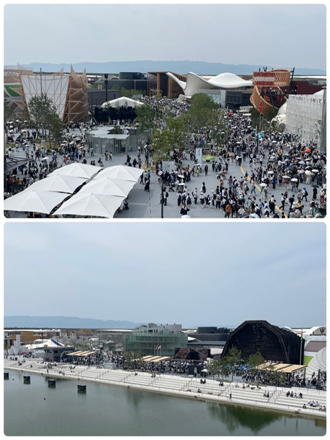 大阪万博会場でお仕事