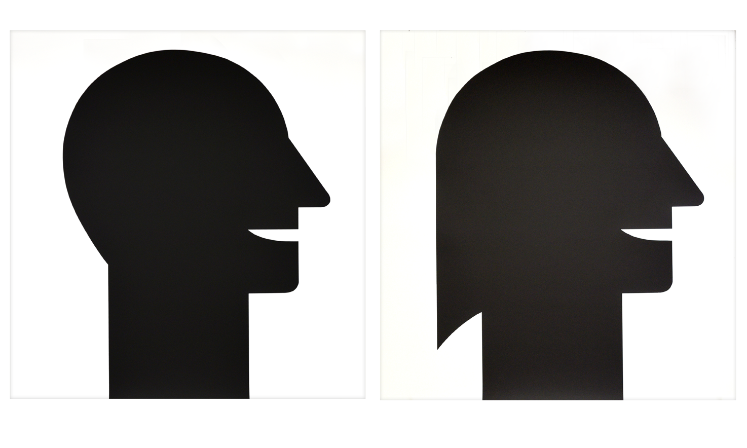 Diptych "Man and Woman" 1989, silkscreen on paper off roll, each 88,1 x 91 cm - Edition: 30