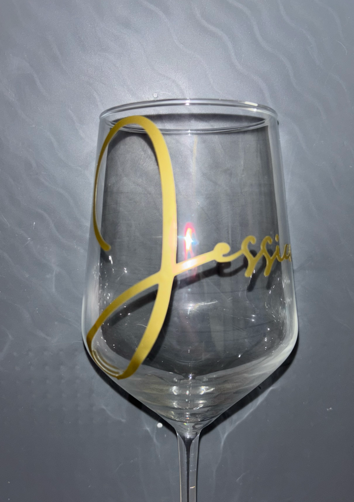 kreativ gestaltetes Glas