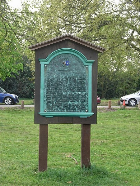 The First World War plaque.