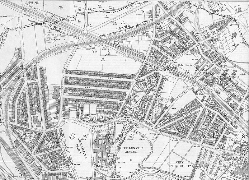 Ordnance Survey map of Winson Green 1903. The original map is in the public domain being over 50 years old. 