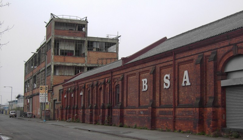 Armoury Road and the BSA photographed in 2008