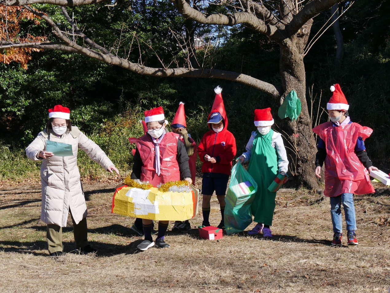 ビーバー隊＆カブ隊の合同クリスマス会★12/25　久良岐公園にて