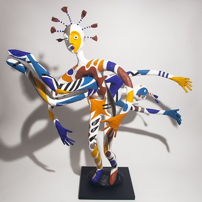 Double Je - 2018 - 85 cm x 88 cm - papier sculpté