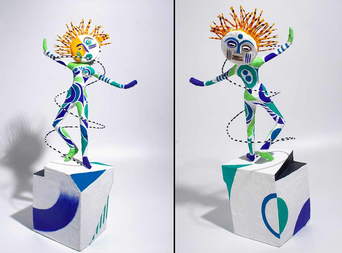 Papier sculpté sur béton