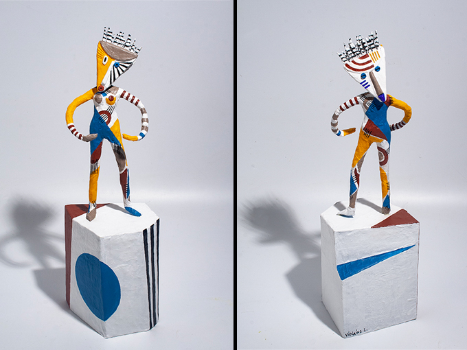 papier sculpté sur béton 