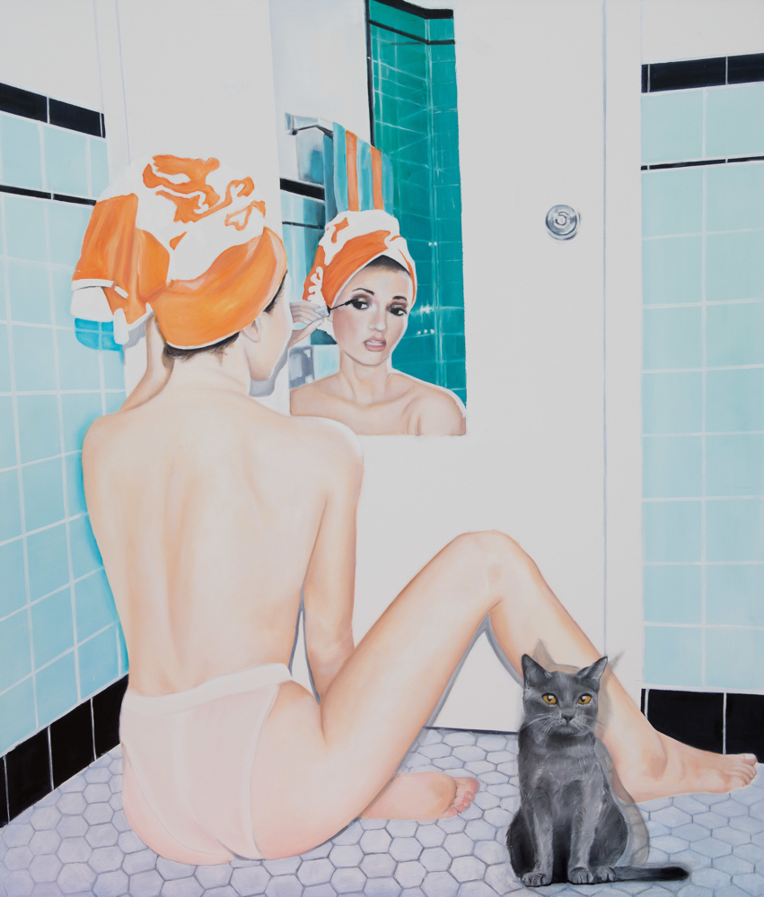 Toilet of Venus with Tristan, Oil on Canvas, 150 x 175 cm, 2018