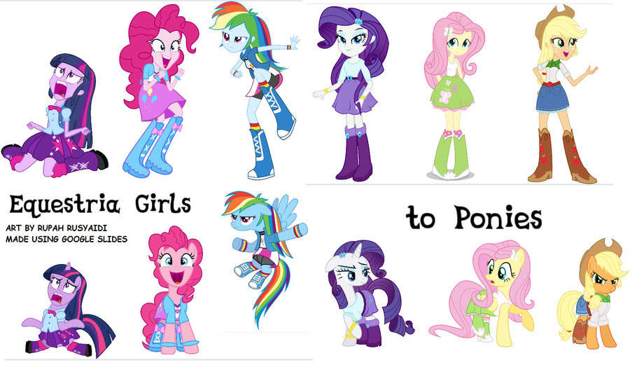 Equestria Girls To Ponies