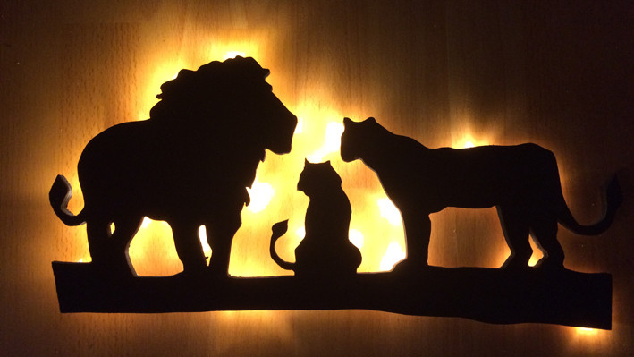 Schattenbilder - indirekte Beleuchtung - stefnics Zauberholz