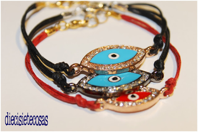 Pulseras evil eye strass