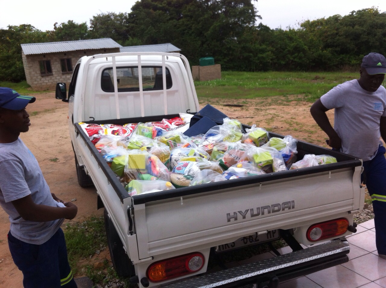 Transport der Food Parcels