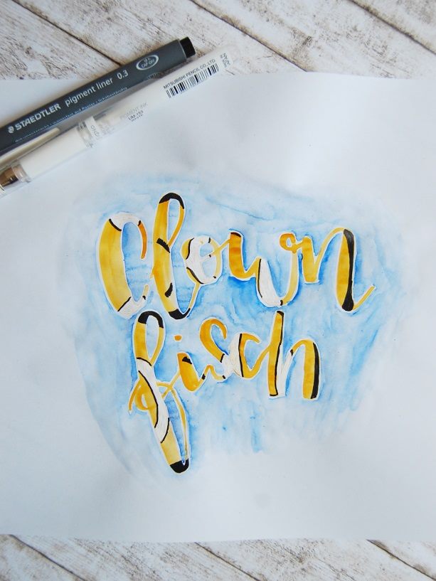 Clownfisch Lettering von vanessa_sternenwind bei den Letter Lovers