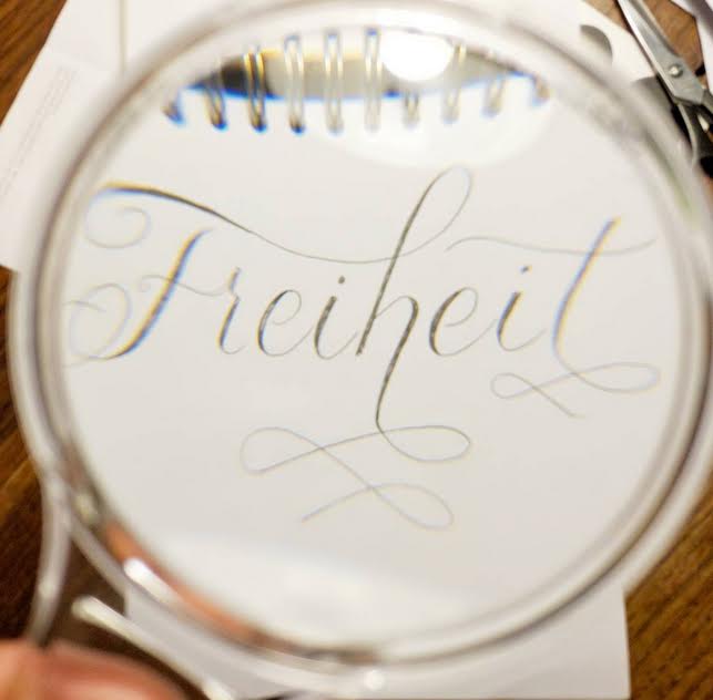 Letter Lovers derherrlehrer: Handlettering Freiheit