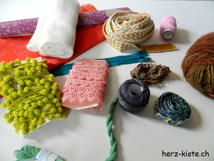 Upcycling Projekt - Inhalt des Paketes