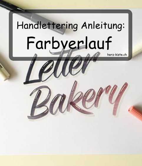 Handlettering Anleitung: Wie du einen wunderschönen Farbverlauf letterst