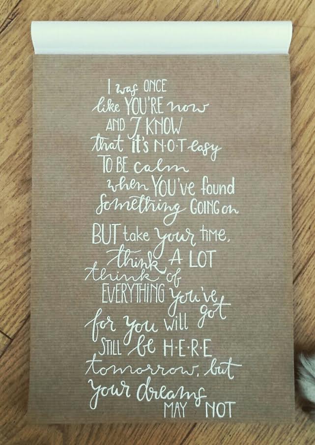 Letter Lovers letter.your.mind: Handlettering I was once like you're now