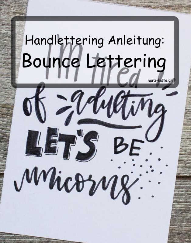 Handlettering Anleitung: Wie Bounce Lettering funktioniert