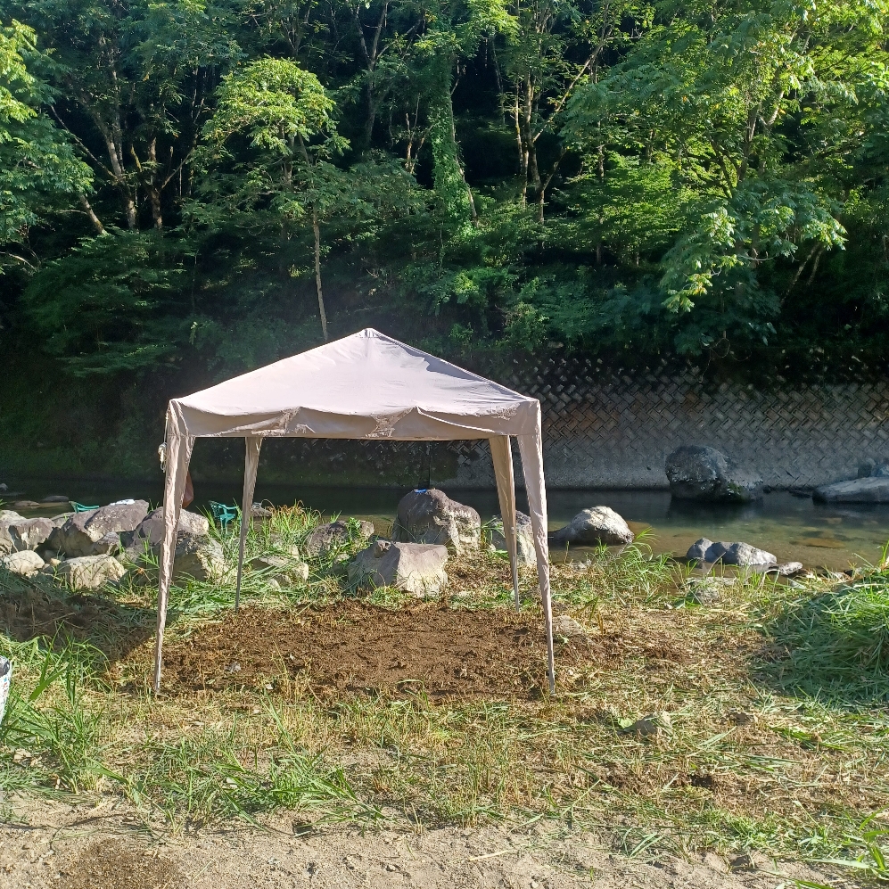 デイキャンプ専用　川徒歩10歩です