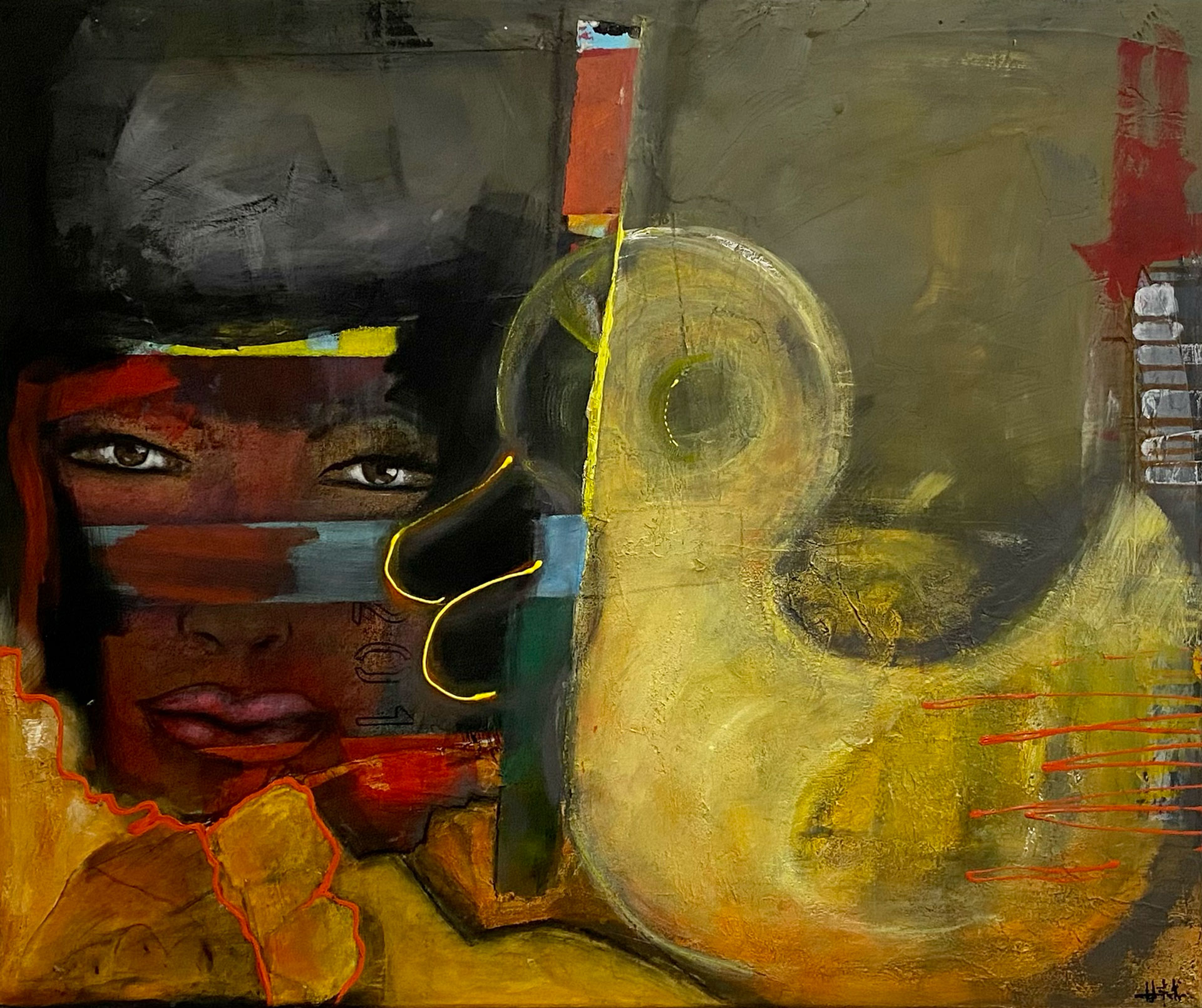 nostalgie  100x80 acrylique