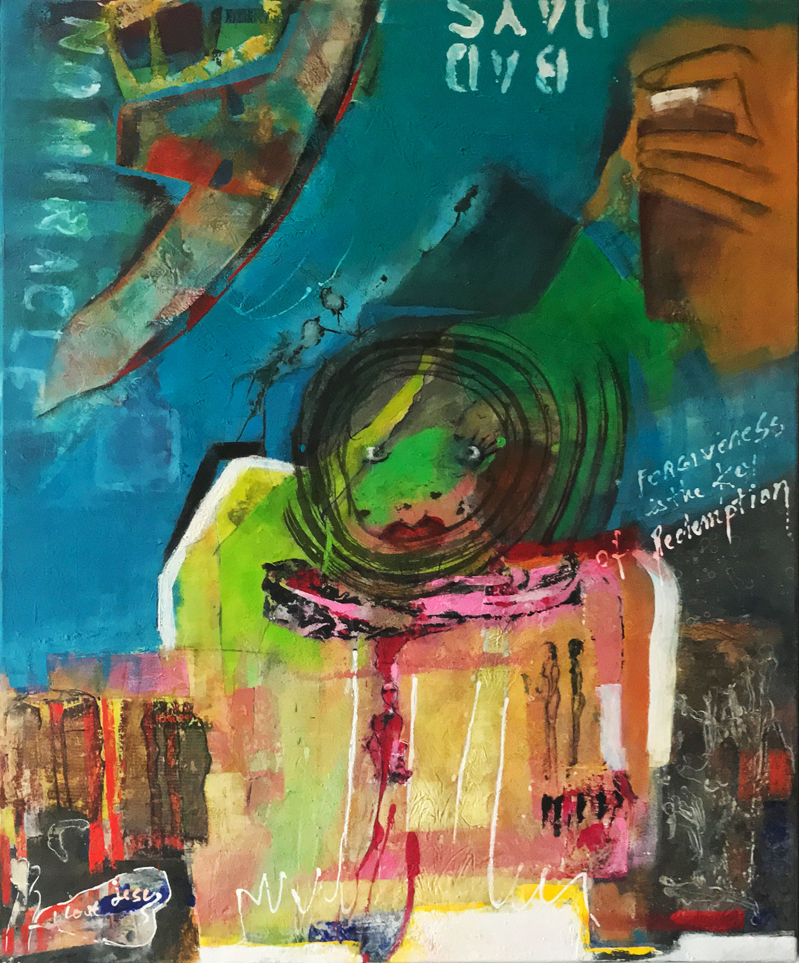 bad day 80x100 acrylique