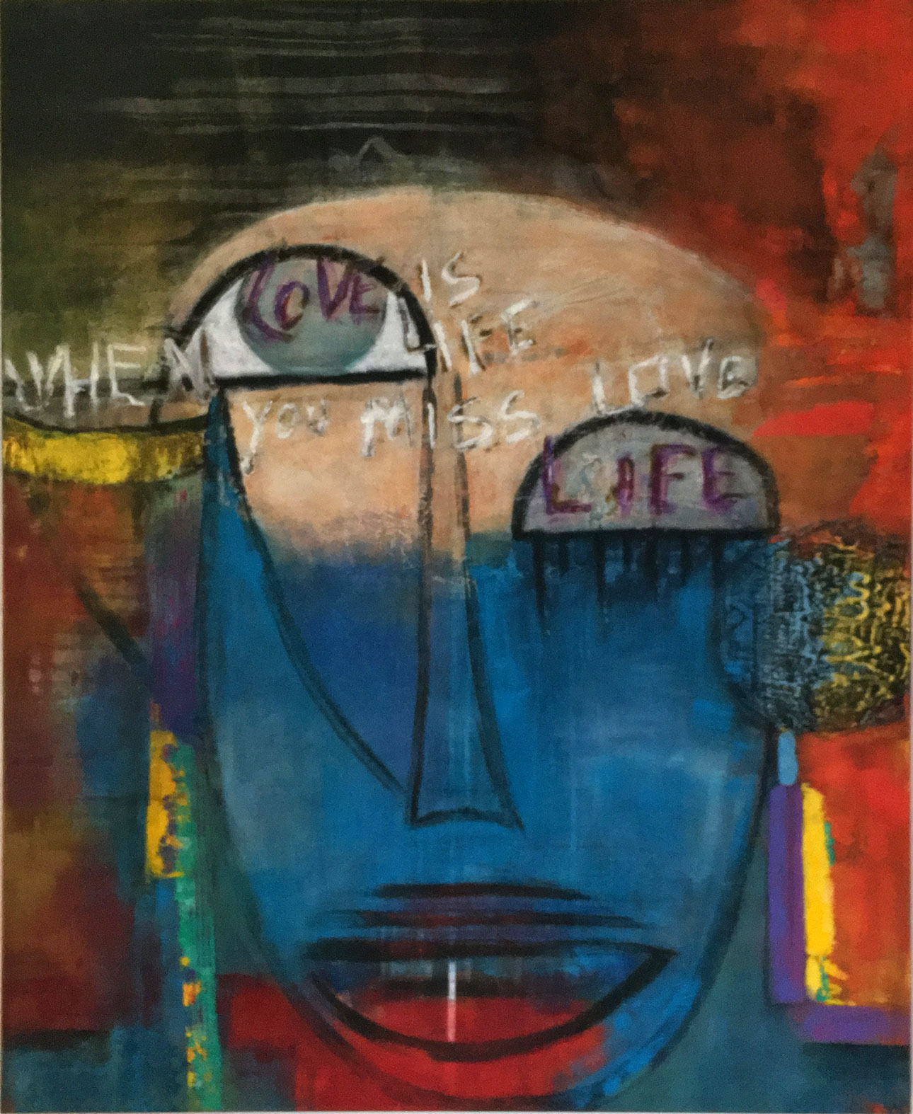 love is life   80x100  acrylique