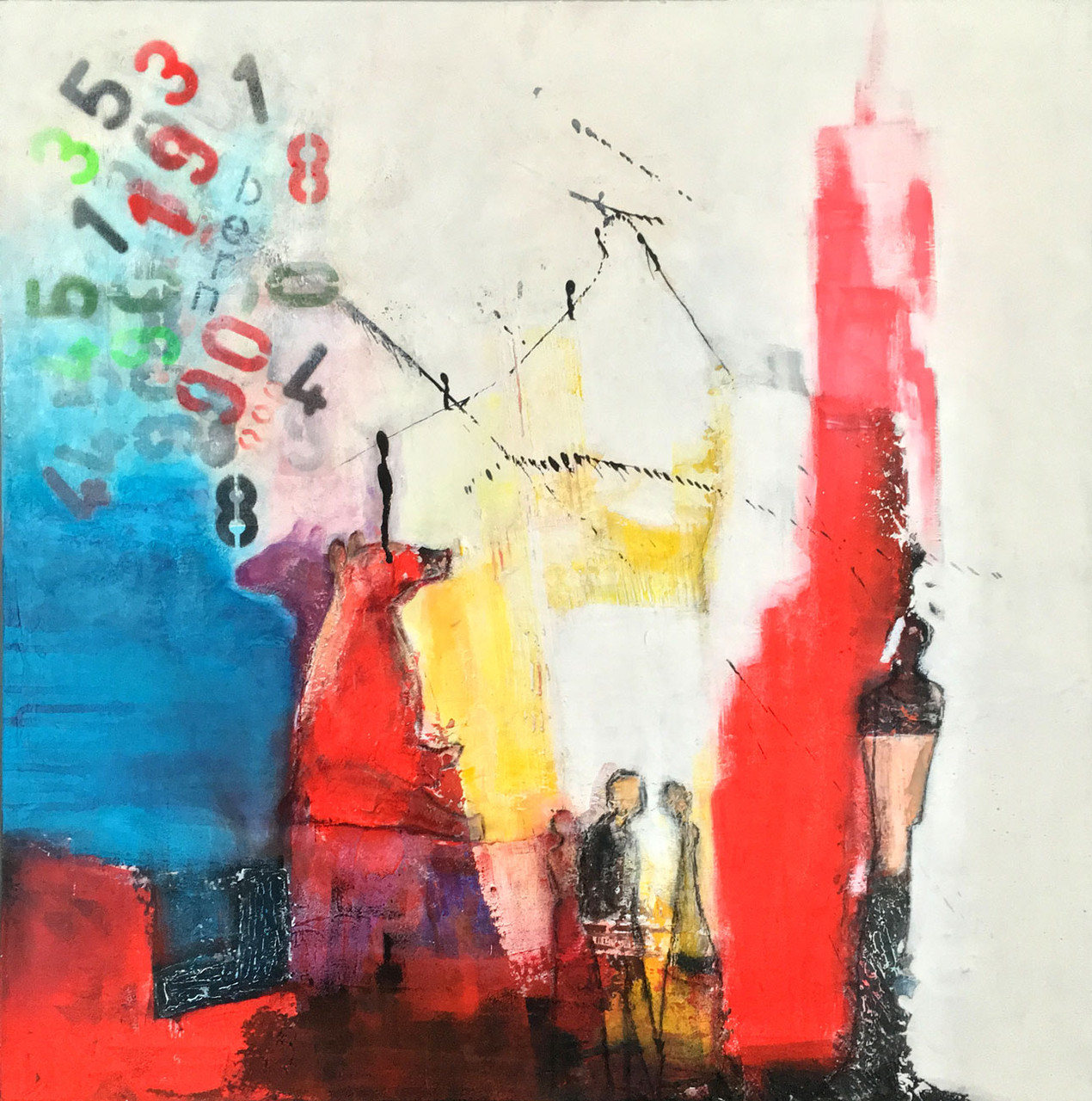 zähringer bär 80x80 acrylique