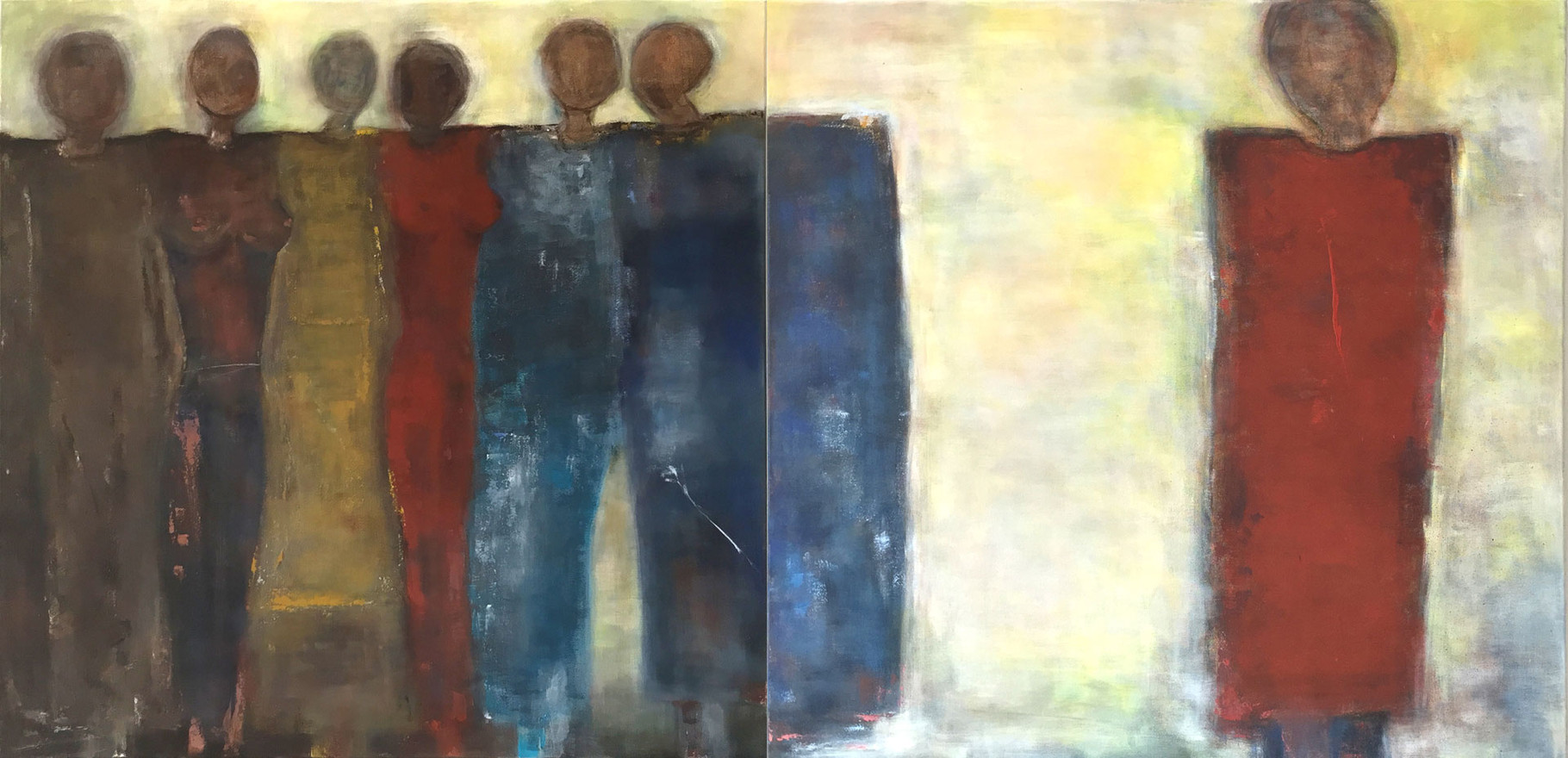les uns et les autres 160x80 acrylique