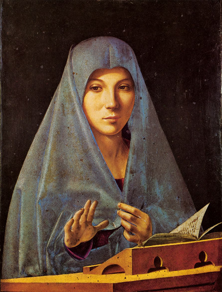 Antonello da Messina, L'Annunciata, Olio su tavola, 1475, Galleria Nazionale, Palermo