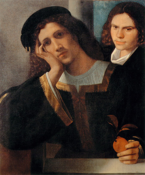 Giorgione, Doppio ritratto, Olio su tela, 1508 ca., Museo di Palazzo Venezia, Roma