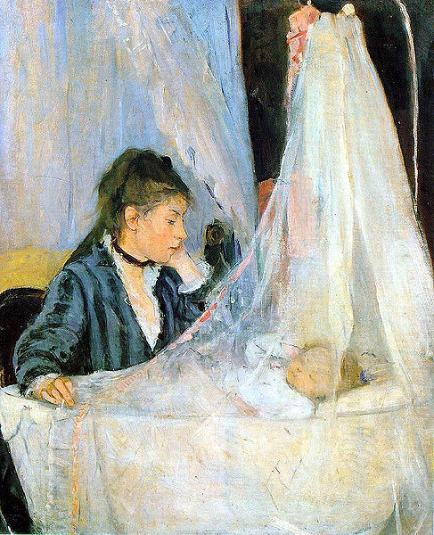 Berthe Morisot, "Le berceau", 1872