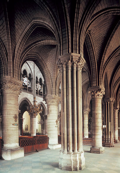 Cattedrale di Notre Dame: interno, 1190 d.C. ca., Parigi