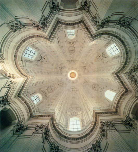 Francesco Borromini, Sant'Ivo alla Sapienza: interno della cupola, 1642-62, Roma