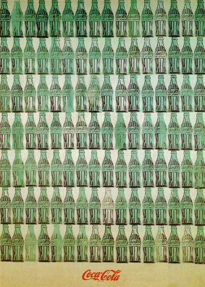 Andy Warhol, Green Coca-Cola Bottles, Serigrafia sul tela, 1962, Whitney Museum, New York