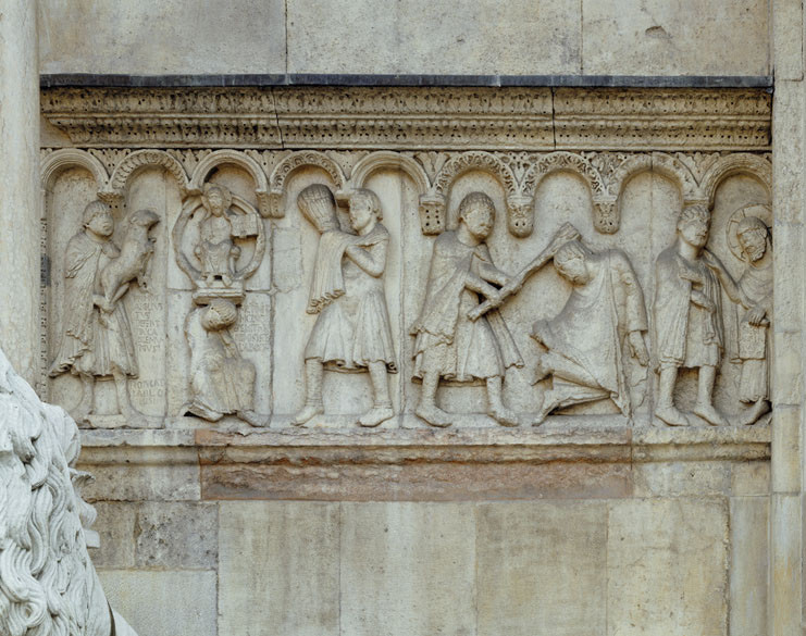 Wiligelmo, Storie della Genesi, Scultura a rilievo, XII sec. d.C., Duomo (Modena)