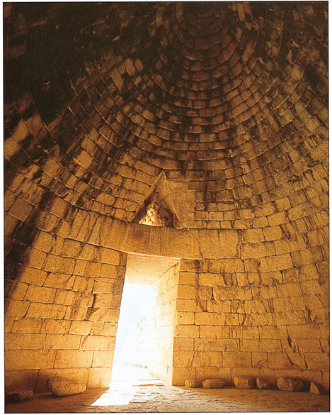 Tesoro di Atreo, Architettura in pietra, 1400-1300 a.C., Micene