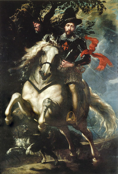 Pieter Paul Rubens, Ritratto equestre del marchese Giancarlo Doria, Olio su tela, 1607, Galleria Nazionale della Liguria, Genova